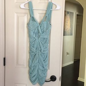 Bebe Ice blue bodycon dress